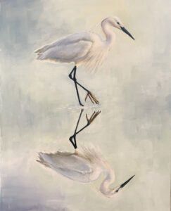 egret-reflection-painting